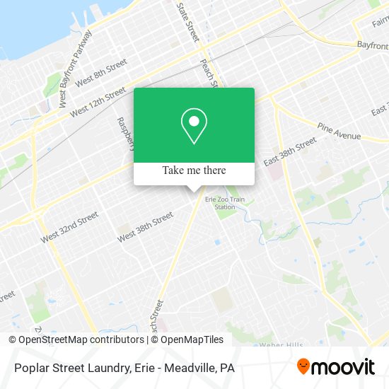 Poplar Street Laundry map