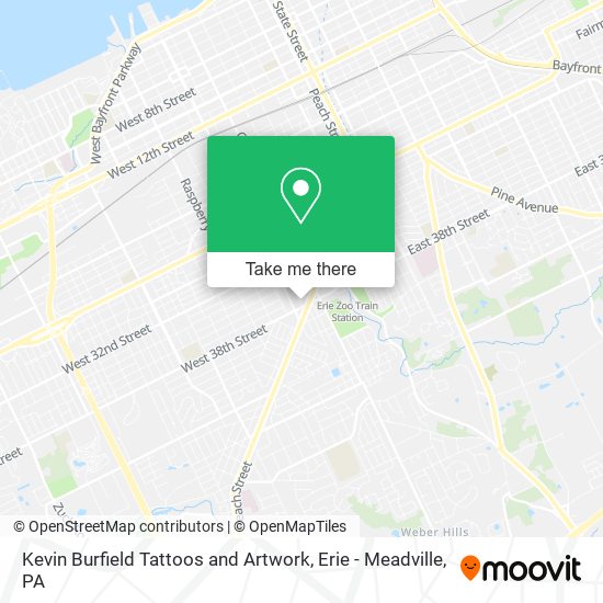 Kevin Burfield Tattoos and Artwork map