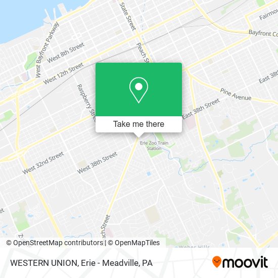 WESTERN UNION map