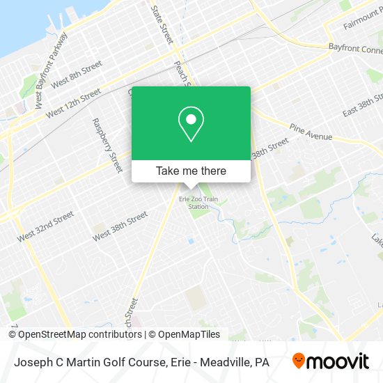 Joseph C Martin Golf Course map