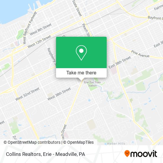 Collins Realtors map
