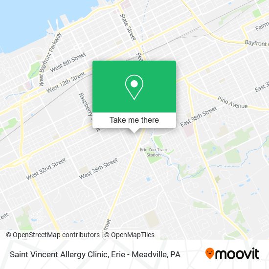 Saint Vincent Allergy Clinic map