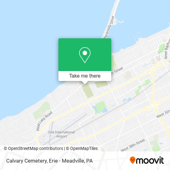 Calvary Cemetery map