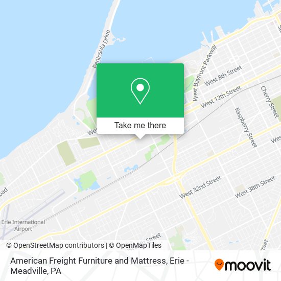 American Freight Furniture and Mattress map