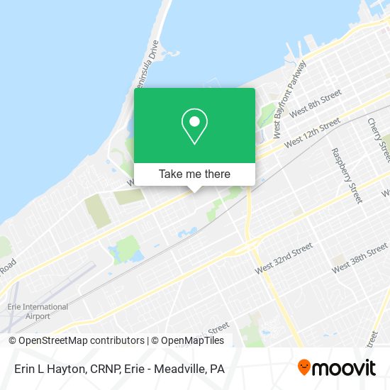 Erin L Hayton, CRNP map