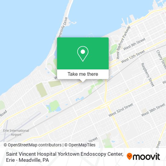 Saint Vincent Hospital Yorktown Endoscopy Center map