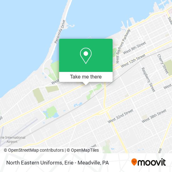 North Eastern Uniforms map