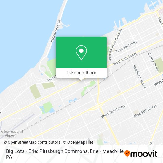 Mapa de Big Lots - Erie: Pittsburgh Commons