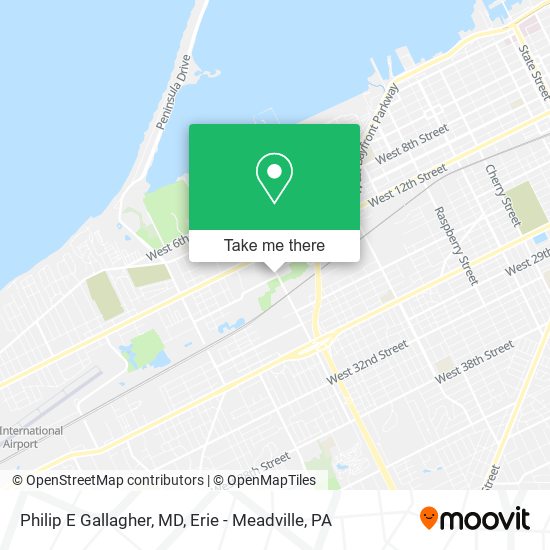 Philip E Gallagher, MD map