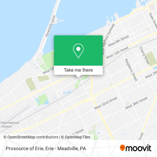 Prosource of Erie map