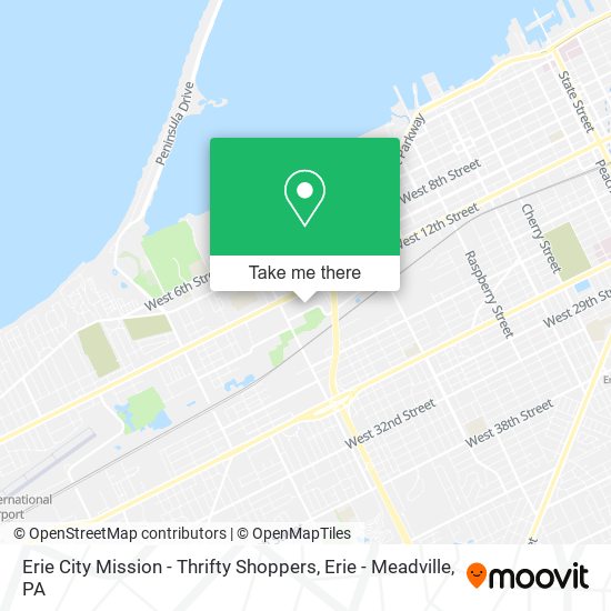 Erie City Mission - Thrifty Shoppers map
