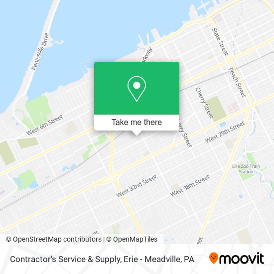 Contractor's Service & Supply map