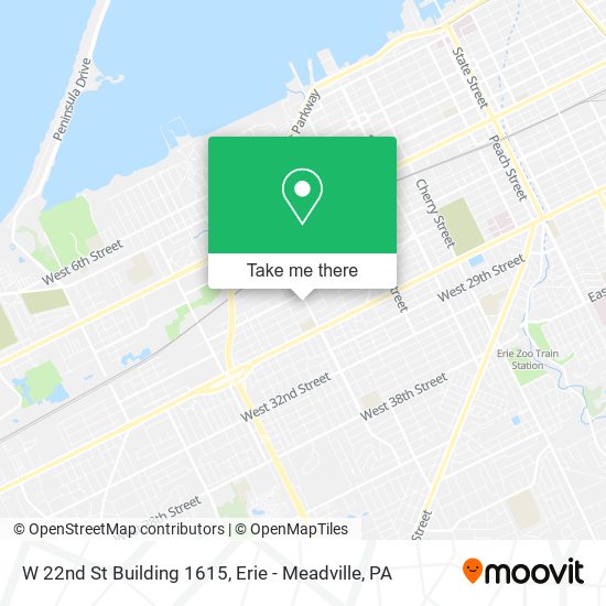 W 22nd St Building 1615 map