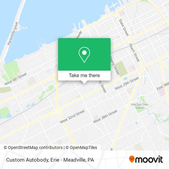 Custom Autobody map