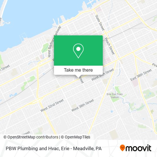 PBW Plumbing and Hvac map