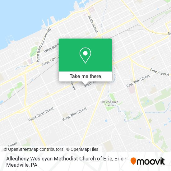 Mapa de Allegheny Wesleyan Methodist Church of Erie