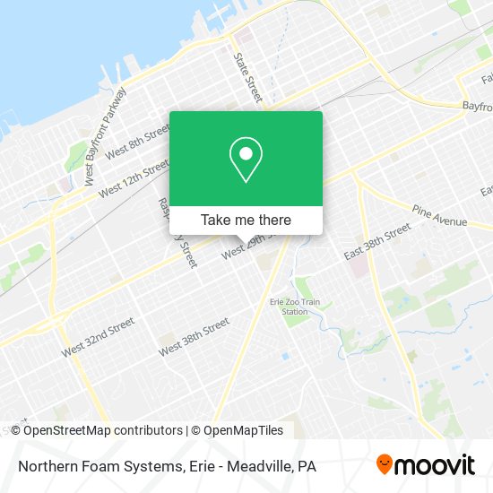 Northern Foam Systems map
