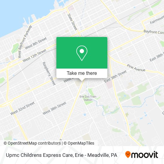 Upmc Childrens Express Care map