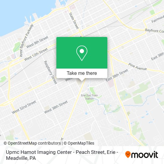 Mapa de Upmc Hamot Imaging Center - Peach Street
