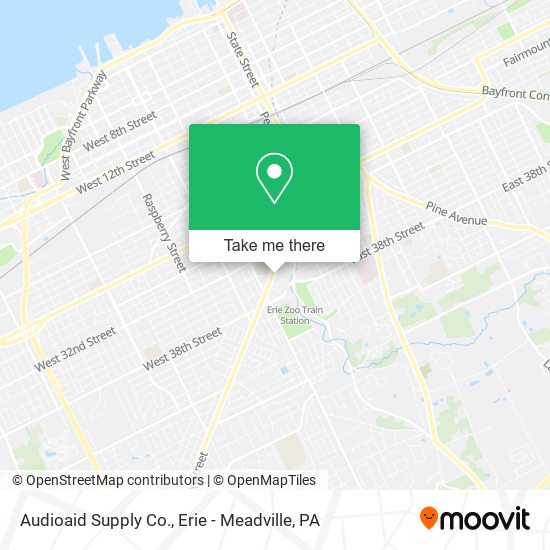 Audioaid Supply Co. map