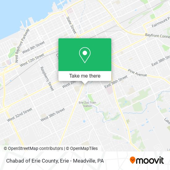 Chabad of Erie County map