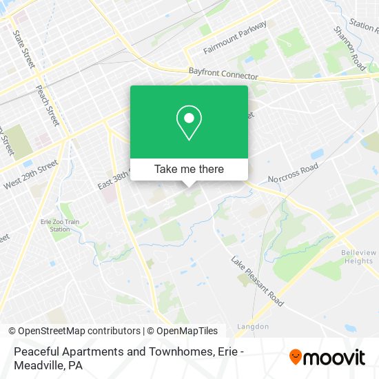 Mapa de Peaceful Apartments and Townhomes
