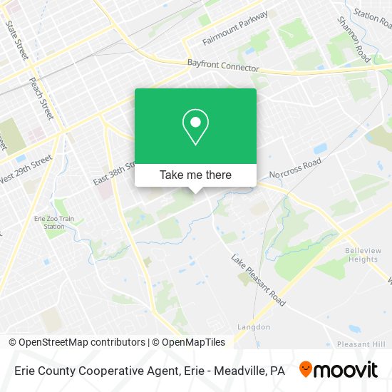Mapa de Erie County Cooperative Agent