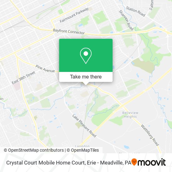 Mapa de Crystal Court Mobile Home Court
