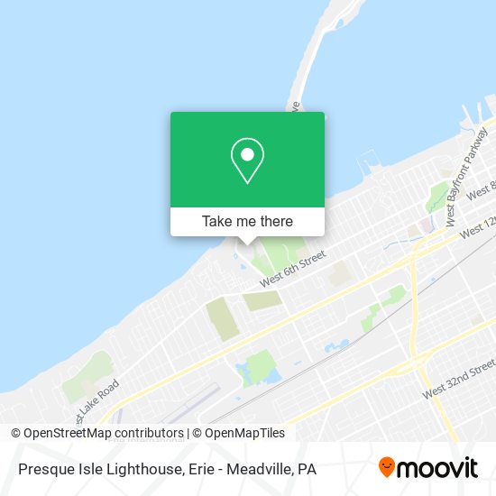 Presque Isle Lighthouse map