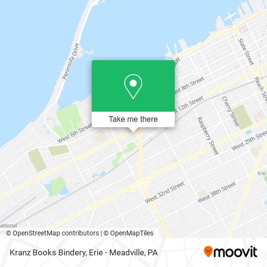 Kranz Books Bindery map