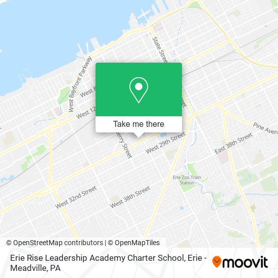 Mapa de Erie Rise Leadership Academy Charter School