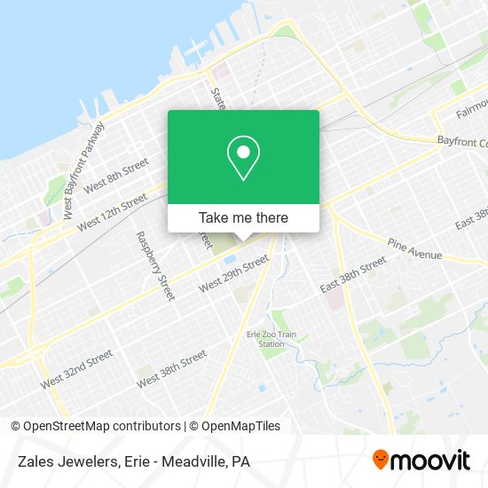 Zales Jewelers map