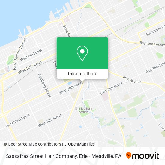 Mapa de Sassafras Street Hair Company