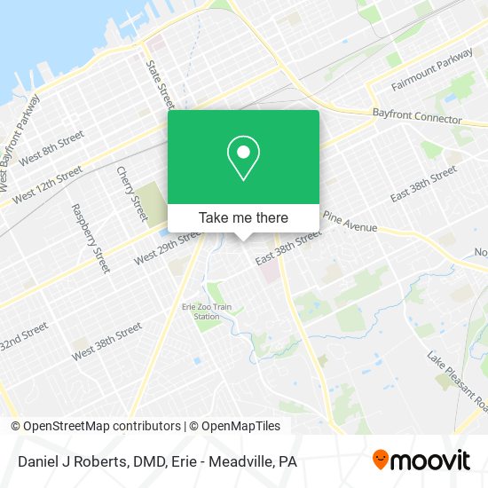 Mapa de Daniel J Roberts, DMD