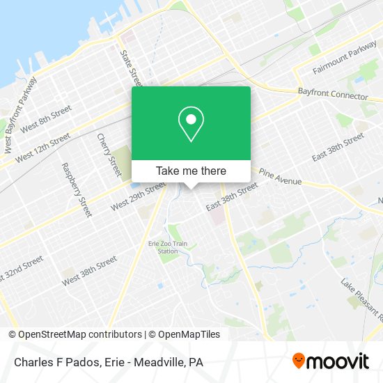 Charles F Pados map