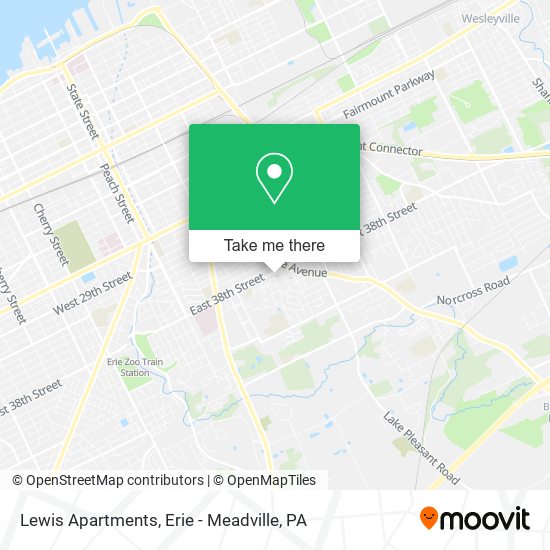 Lewis Apartments map