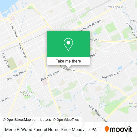 Mapa de Merle E. Wood Funeral Home