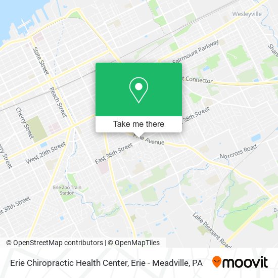 Erie Chiropractic Health Center map