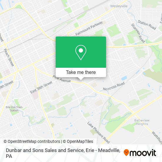 Dunbar and Sons Sales and Service map