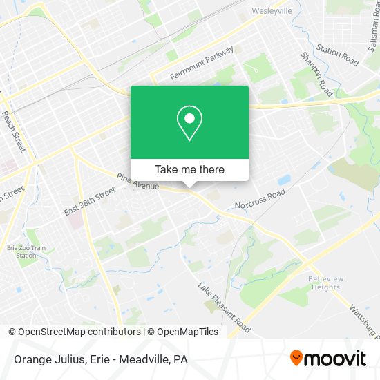 Orange Julius map