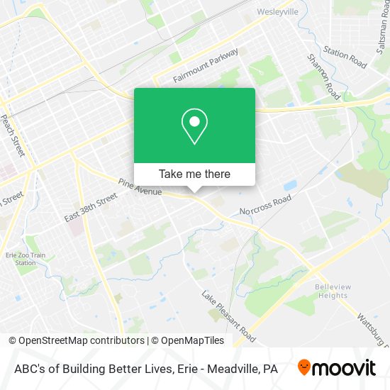 Mapa de ABC's of Building Better Lives