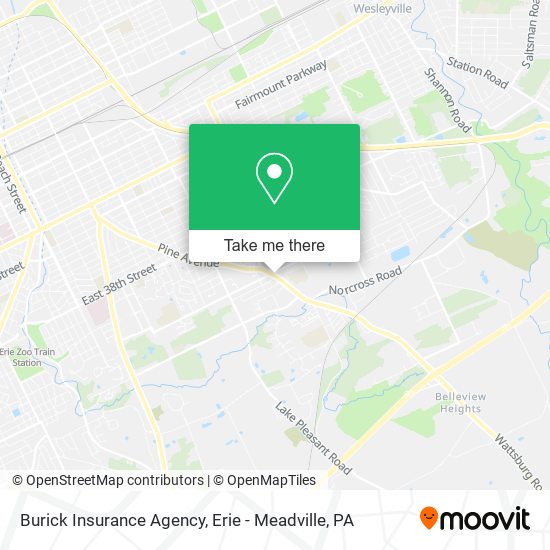 Mapa de Burick Insurance Agency