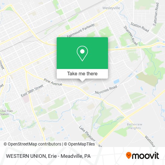 WESTERN UNION map