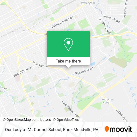 Our Lady of Mt Carmel School map
