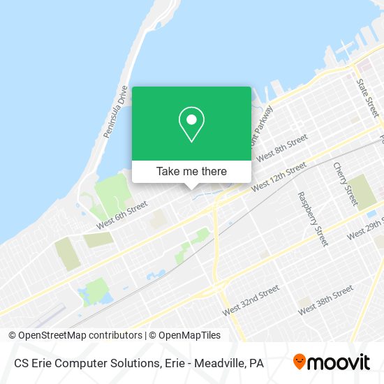 CS Erie Computer Solutions map