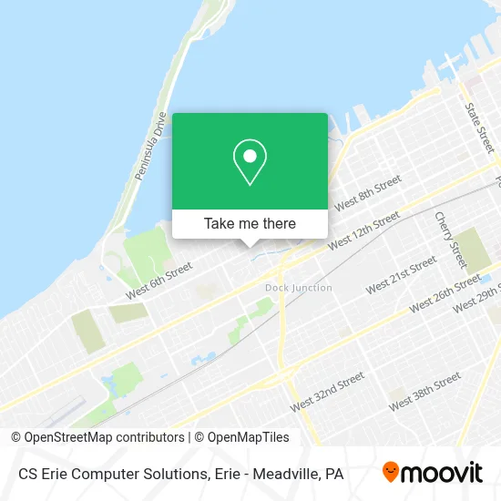 CS Erie Computer Solutions map