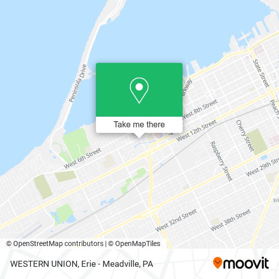 WESTERN UNION map