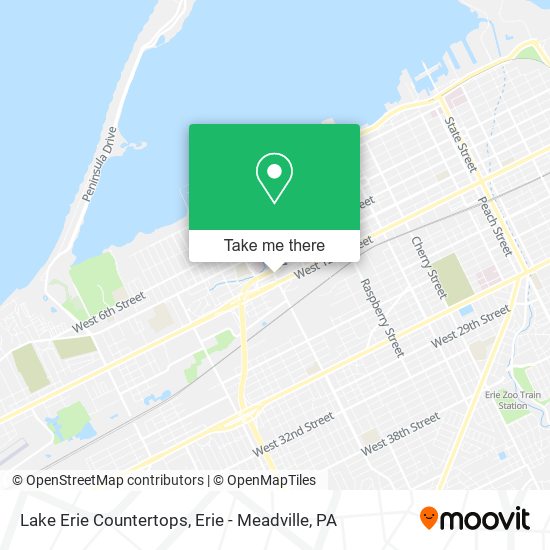 Mapa de Lake Erie Countertops