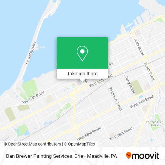 Dan Brewer Painting Services map
