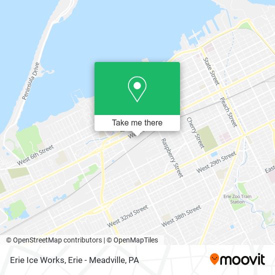 Mapa de Erie Ice Works